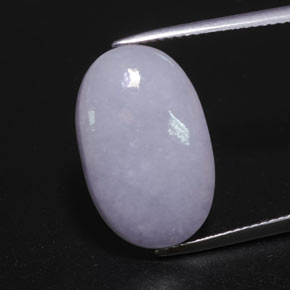 12.67 ct Blue Jadeite Gemstone, Jadeite Gem in Oval Cabochon Shape for Sale.