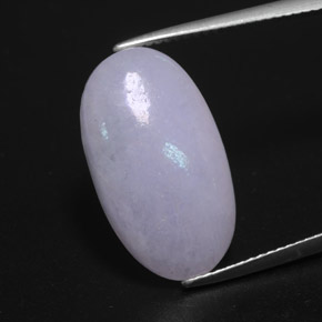 11.40 ct Blue Jadeite Gemstone, Jadeite Gem in Oval Cabochon Shape for Sale.