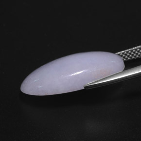 Jadeite Gemstone in 19.8 x 11.3 mm Size for Sale, Jadeite Stone in Lavender Color