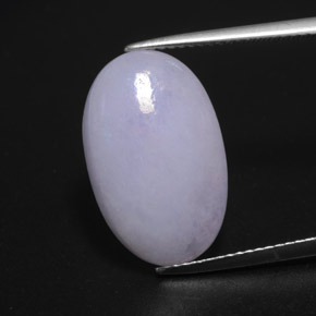 10.85 ct Blue Jadeite Gemstone, Jadeite Gem in Oval Cabochon Shape for Sale.