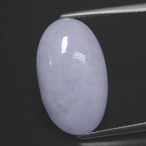 12.12 ct Blue Jadeite Gemstone, Jadeite Gem in Oval Cabochon Shape for Sale.
