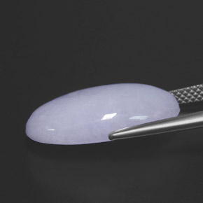 Jadeite Gemstone in 19.5 x 11.5 mm Size for Sale, Jadeite Stone in Lavender Color
