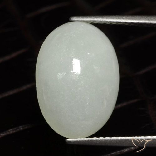 9.78 ct Green Jadeite, 16.3 x 11.5 mm Oval Cut From Myanmar, Photo A