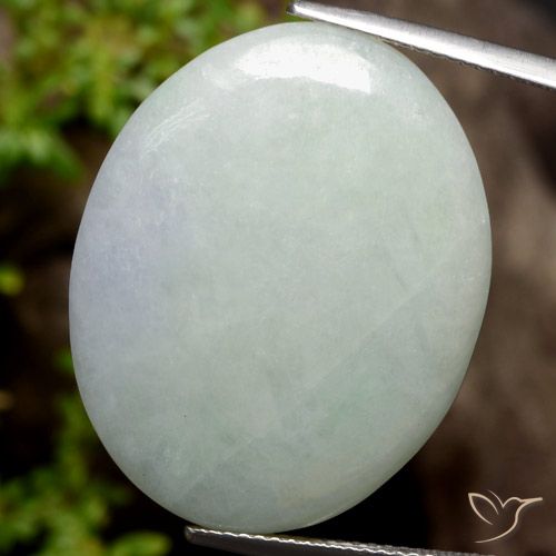 33.23 ct Green Jadeite, 27.5 x 21.8 mm Oval Cut From Myanmar, Photo A