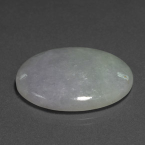 35.15 ct Blue Jadeite Stone, Natural Jadeite in Oval Cabochon Shape for Sale
