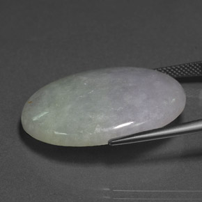Jadeite Gemstone in 29.3 x 22.7 mm Size for Sale, Jadeite Stone in Lavender Color