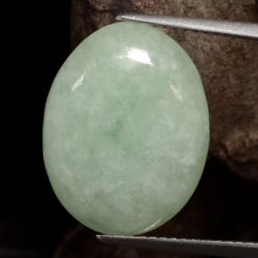 Green Jadeite 11.1 Carat Oval from Myanmar Gemstone