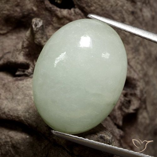 9.78ct Natural Grey Green Jadeite, Oval, Translucent