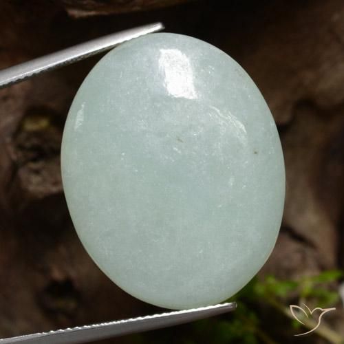 39.2 ct Green Jadeite, 28.4 x 22.7 mm Oval Cut From Myanmar, Photo A