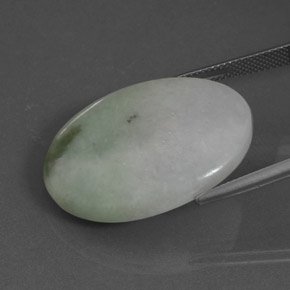 Jadeite Gemstone in 29.1 x 21.7 mm Size for Sale, Jadeite Stone in Pastel Green Color