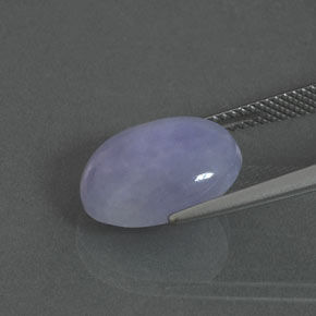 Jadeite Gemstone in 14 x 10 mm (calibrated) Size for Sale, Jadeite Stone in Lavender Color