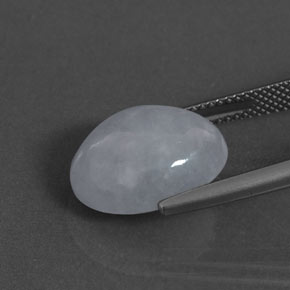 Jadeite Gemstone in 15 x 11.6 mm Size for Sale, Jadeite Stone in Lavender Color