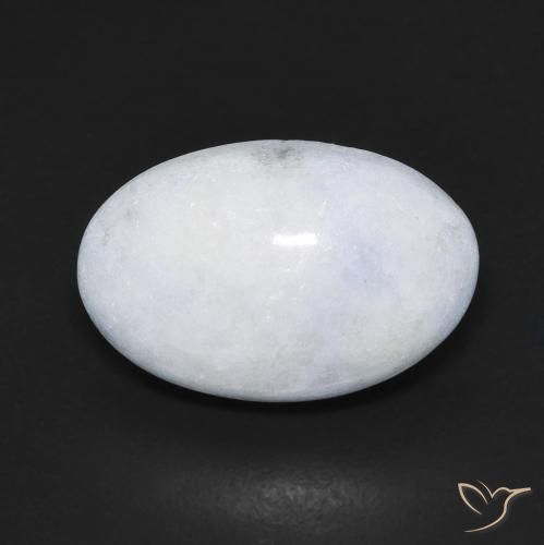 9.52 ct White Jadeite, 16.2 x 10.6 mm Oval Cut From Myanmar, Photo A