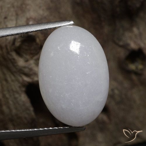 11.34 ct Gray Jadeite, 17.3 x 12 mm Oval Cut From Myanmar, Photo A