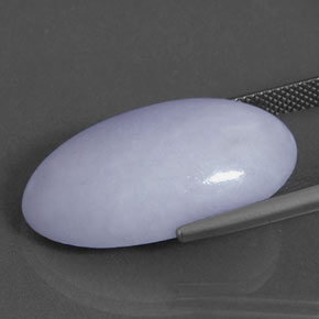 Jadeite Gemstone in 26.5 x 14.7 mm Size for Sale, Jadeite Stone in Lavender Color
