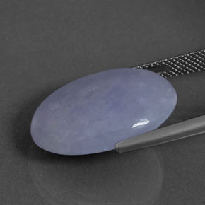 Jadeite Gemstone in 21.9 x 17.5 mm Size for Sale, Jadeite Stone in Lavender Color