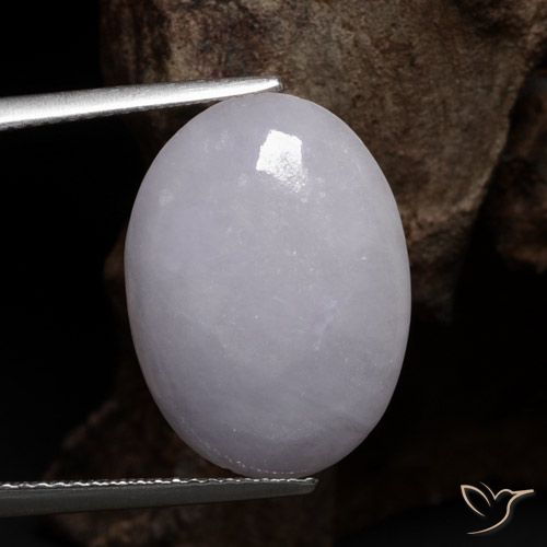 8.98 ct Gray Jadeite, 18.6 x 13.7 mm Oval Cut From Myanmar, Photo A