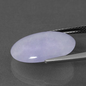 Jadeite Gemstone in 18 x 13 mm (calibrated) Size for Sale, Jadeite Stone in Lavender Color