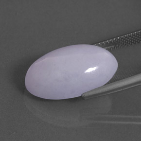 Jadeite Gemstone in 19.9 x 11.9 mm Size for Sale, Jadeite Stone in Lavender Color