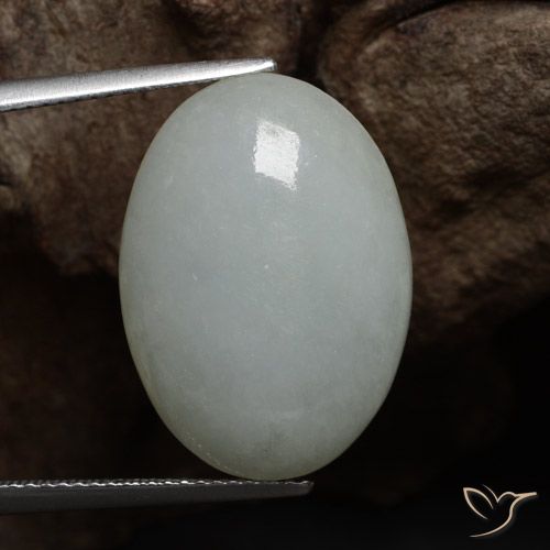 14.47 ct Green Jadeite, 21.5 x 15.5 mm Oval Cut From Myanmar, Photo A