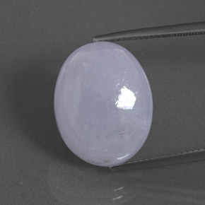 16.47 ct Blue Jadeite Gemstone, Jadeite Gem in Oval Cabochon Shape for Sale.