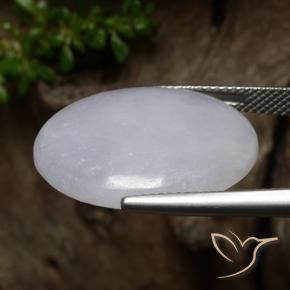 Jadeite Gemstone in 22.3 x 17.5 mm Size for Sale, Jadeite Stone in Gray Color