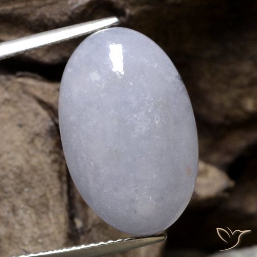 12.56ct Natural Gray Jadeite, Oval, Translucent