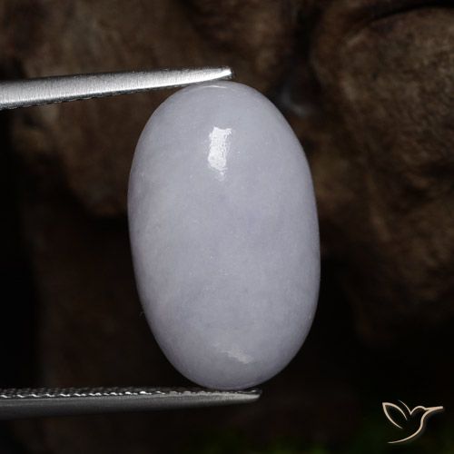 12.39 ct Gray Jadeite, 17.9 x 11 mm Oval Cut From Myanmar, Photo A