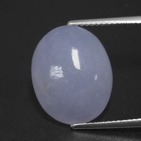 10.61 ct Blue Jadeite Gemstone, Jadeite Gem in Oval Cabochon Shape for Sale.