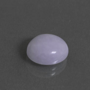 5.18 ct Blue Jadeite Stone, Natural Jadeite in Oval Cabochon Shape for Sale