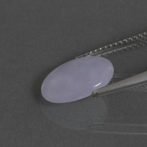 Jadeite Gemstone in 11.7 x 8.4 mm Size for Sale, Jadeite Stone in Lavender Color