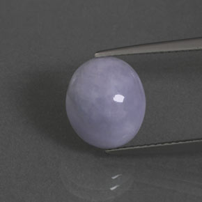 5.09 ct Blue Jadeite Gemstone, Jadeite Gem in Oval Cabochon Shape for Sale.