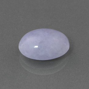 5.54 ct Blue Jadeite Stone, Natural Jadeite in Oval Cabochon Shape for Sale