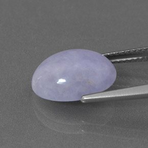 Jadeite Gemstone in 12.8 x 9.7 mm Size for Sale, Jadeite Stone in Lavender Color