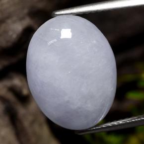 Light Violet Jadeite Gem - 8.6ct Oval Cabochon (ID: 382907)