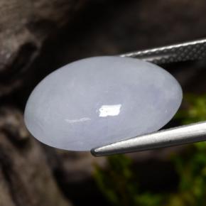 Jadeite Gemstone in 16 x 12 mm (calibrated) Size for Sale, Jadeite Stone in Light Violet Color
