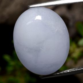 Light Violet Jadeite Gem - 8.5ct Oval Cabochon (ID: 382908)