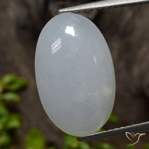 7.94 ct Gray Jadeite, 17.2 x 10.9 mm Oval Cut From Myanmar, Photo A