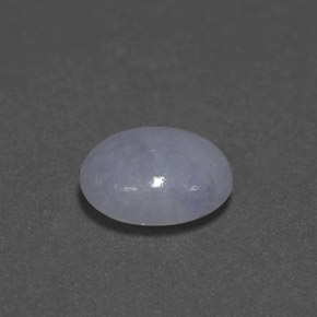 2.84 ct Blue Jadeite Stone, Natural Jadeite in Oval Cabochon Shape for Sale