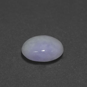 2.55 ct Blue Jadeite Stone, Natural Jadeite in Oval Cabochon Shape for Sale