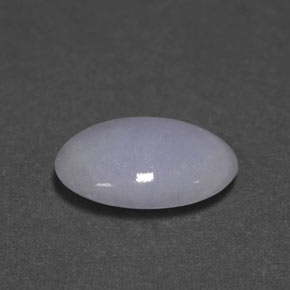 3.51 ct Blue Jadeite Stone, Natural Jadeite in Oval Cabochon Shape for Sale