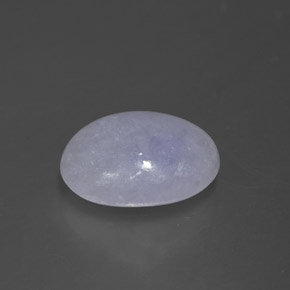 3.28 ct Blue Jadeite Stone, Natural Jadeite in Oval Cabochon Shape for Sale