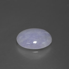2.25 ct Blue Jadeite Stone, Natural Jadeite in Oval Cabochon Shape for Sale