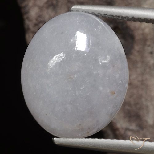 11.71 ct Gray Jadeite, 16.6 x 14 mm Oval Cut From Myanmar, Photo A