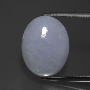 12.87 ct Blue Jadeite Gemstone, Jadeite Gem in Oval Cabochon Shape for Sale.