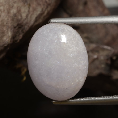 Giadeite Ovale cabochon da 15,72 ct dal Myanmar, dimensione 17,7 x 13,9mm, purezza Opaque, pietra preziosa naturale non trattati, Giadeite 1pc in colore Grigio, durezza Mohs di 6 - 6,5, Photo A