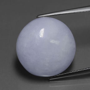 16.21 ct Blue Jadeite Gemstone, Jadeite Gem in Round Cabochon Shape for Sale.