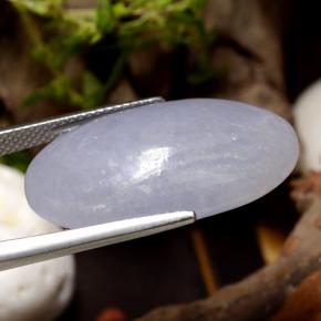 Jadeite Gemstone in 25.6 x 15.4 mm Size for Sale, Jadeite Stone in Light Violet Color