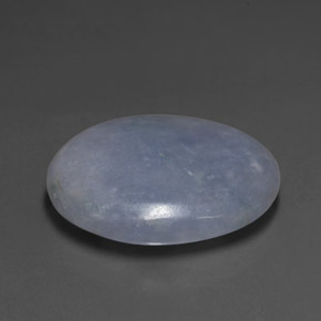 19.74 ct Blue Jadeite Stone, Natural Jadeite in Oval Cabochon Shape for Sale