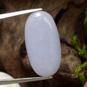 Light Violet Jadeite Gem - 11.2ct Oval Cabochon (ID: 384424)